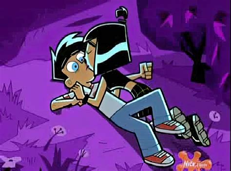 danny phantom and sam love|danny phantom kissing.